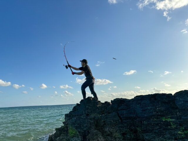 GT釣り、大物釣り、早朝