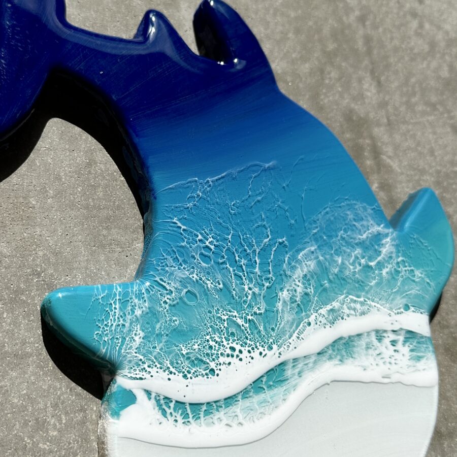 【沖縄・石垣島】レジンアート手作り物販◆MINI Whale Shark ミニジンベイザメ《ご注文頂いてから製作します！》（b-002）