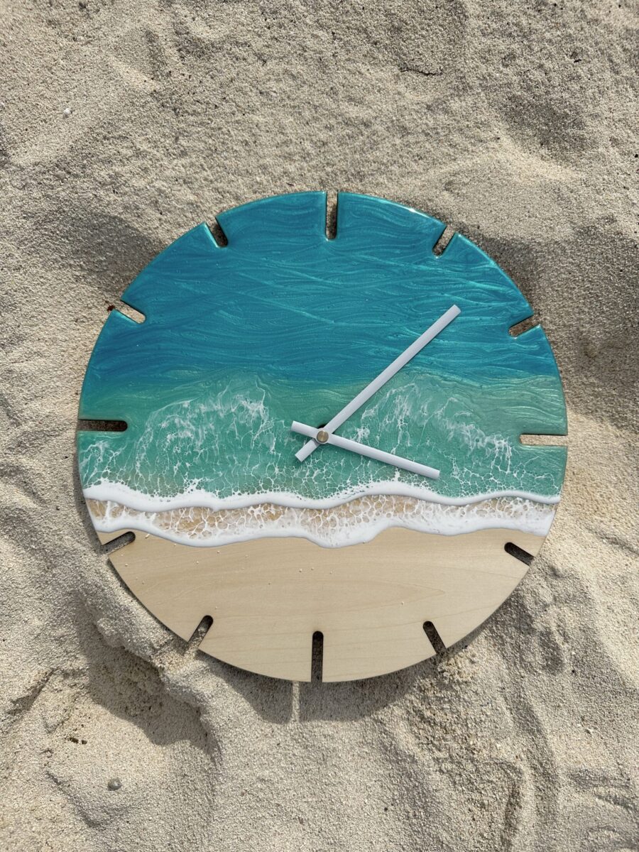 【沖縄・石垣島】レジンアート手作り物販◆Wall Clock 掛け時計《ご注文頂いてから製作します！》（b-009）
