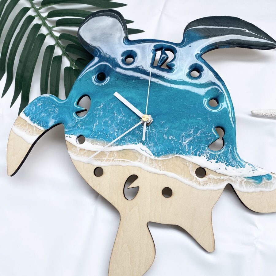 【沖縄・石垣島】レジンアート手作り物販◆Wall Clock 掛け時計《ご注文頂いてから製作します！》（b-009）
