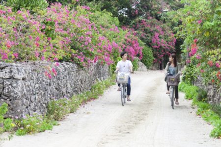 竹富島をサイクリング