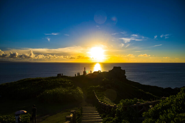 石垣島の8月の夕日を観察