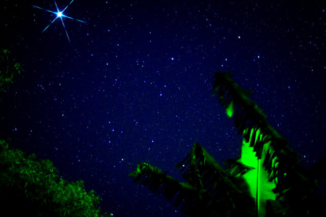 8月の石垣島の満天の星空