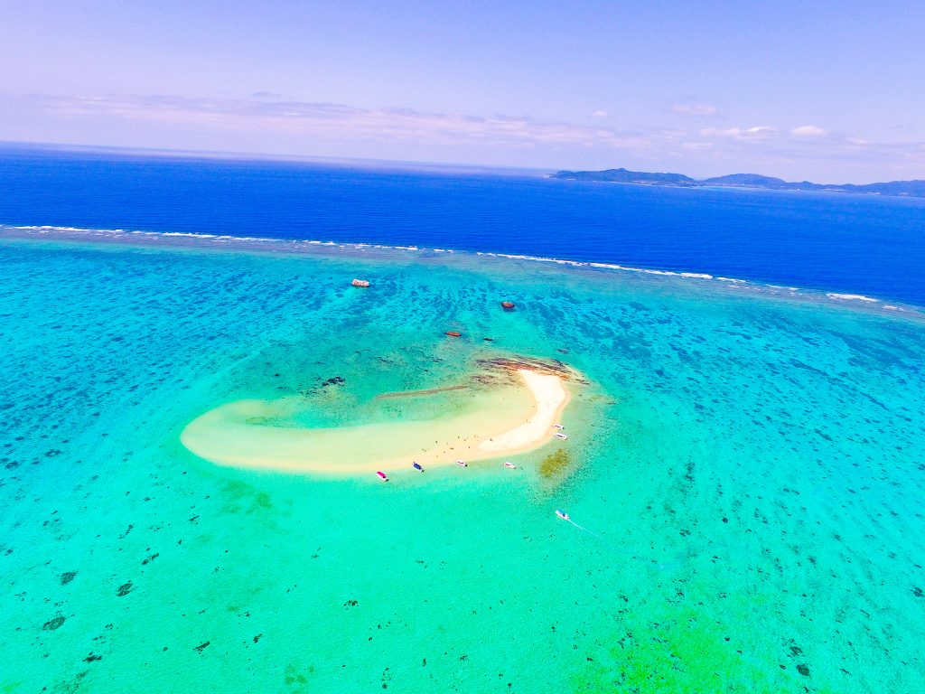 石西礁湖にある幻の島