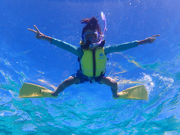 シュノーケリング　子供