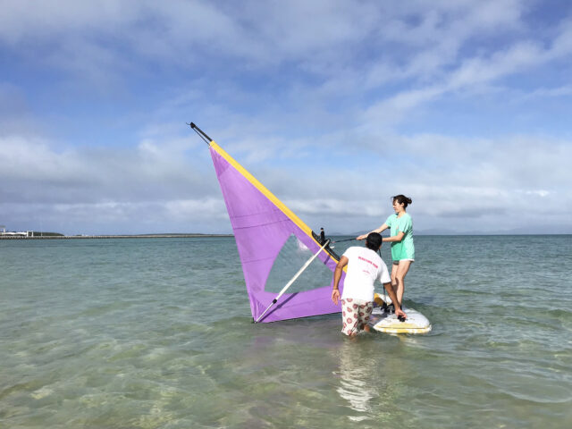 石垣島でウィンドサーフィン体験