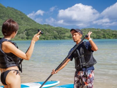 ★秋の特別SALE【石垣島/約2.5時間】当日予約OK！世界が認めた人気スポット『川平湾』SUPツアー★ミシュランガイド三ツ星獲得♪写真無料＆送迎付き