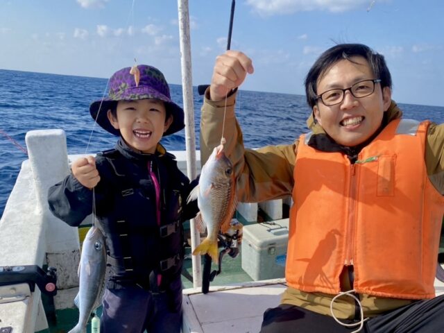 親子　船釣り　釣果