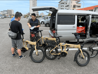 石垣島サイクリングツアー参加者の様子
