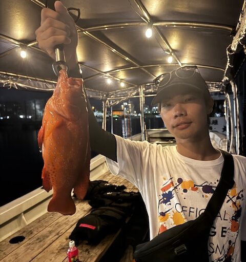 釣りを楽しむ人