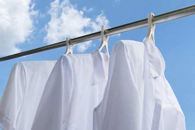 洗濯物　ベランダ