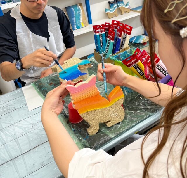 レジンアート、シーサー　石垣島アクティビティ