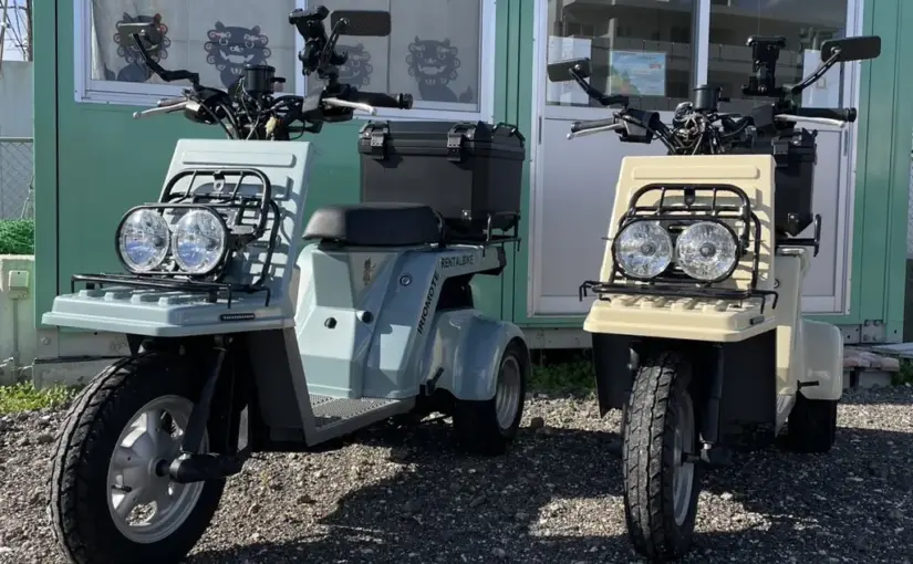 【石垣島・レンタカー】小型スクーター◆ホンダジャイロX《AT/1人乗り用》当日12時まで予約OK☆【マリンスポーツ用品レンタルあり・送迎無料】（No.r-48