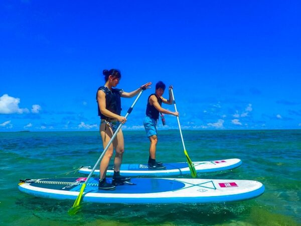 【小浜島/1日】小浜ブルーの海を満喫☆絶景SUPクルージング150分＆島の暮らしに触れる海の家でのんびりツアー★海水浴も可能！（No.633）