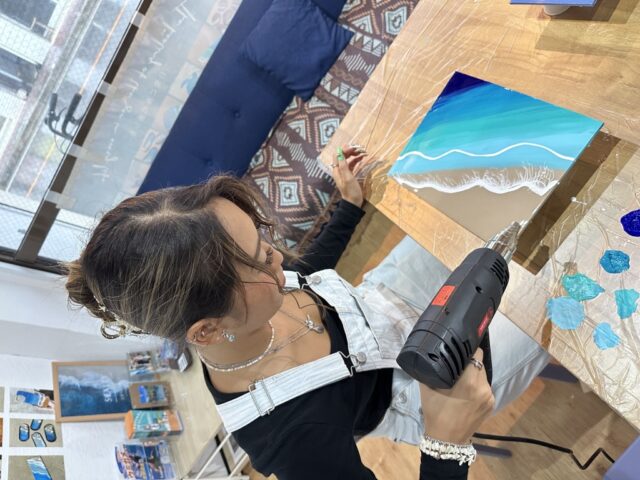 【石垣島・レジンアート】当日予約可能★本格的なレジンアート『Ocean Art Board』作り体験《写真プレゼント付き》