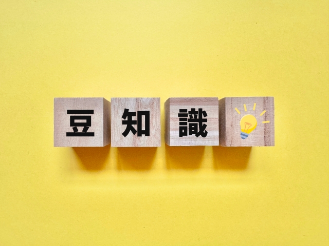 石垣島の日の入り観光に役立つ豆知識。黄色い背景に並んだウッドブロックのイメージ。