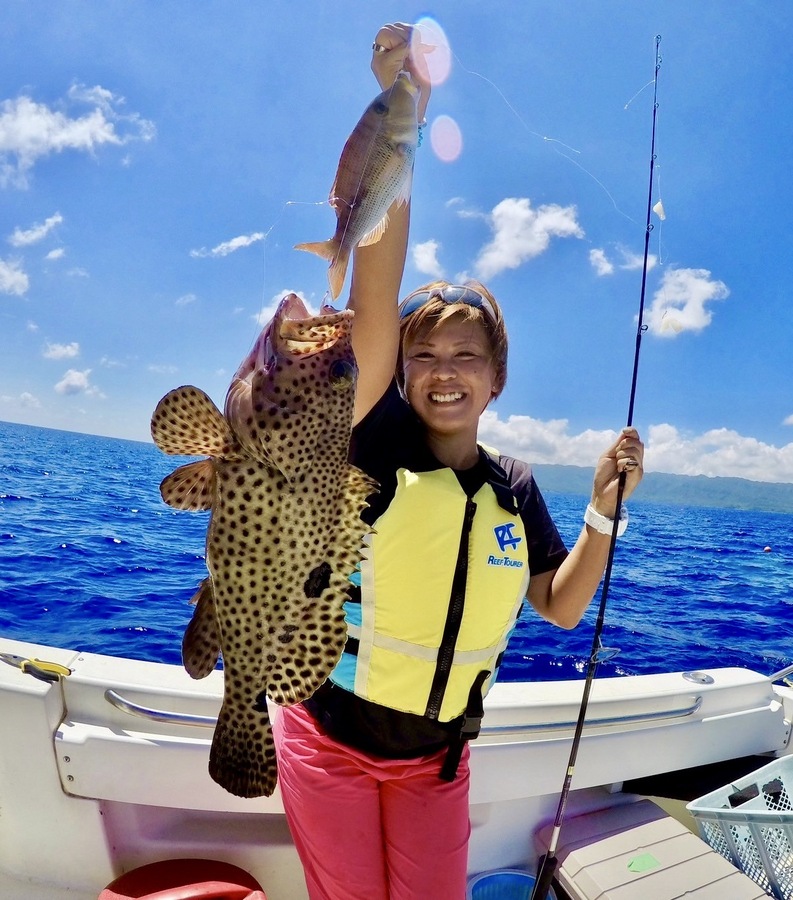 【石垣島/約3時間】港から約10分♪狙うは高級魚＆大物！手ぶらOKの半日五目釣り体験☆初心者やファミリー歓迎＜送迎あり＆居酒屋で料理可能＞5歳〜参加OK！（No.298）