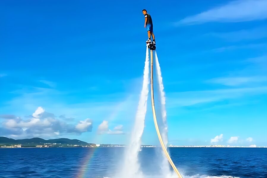 【石垣島/約1時間】水上を飛行する『ジェットブレード』で空中技に挑戦！＜グループ・団体旅行におすすめ！＞ハワイ発祥の人気アクティビティ☆（No.272）