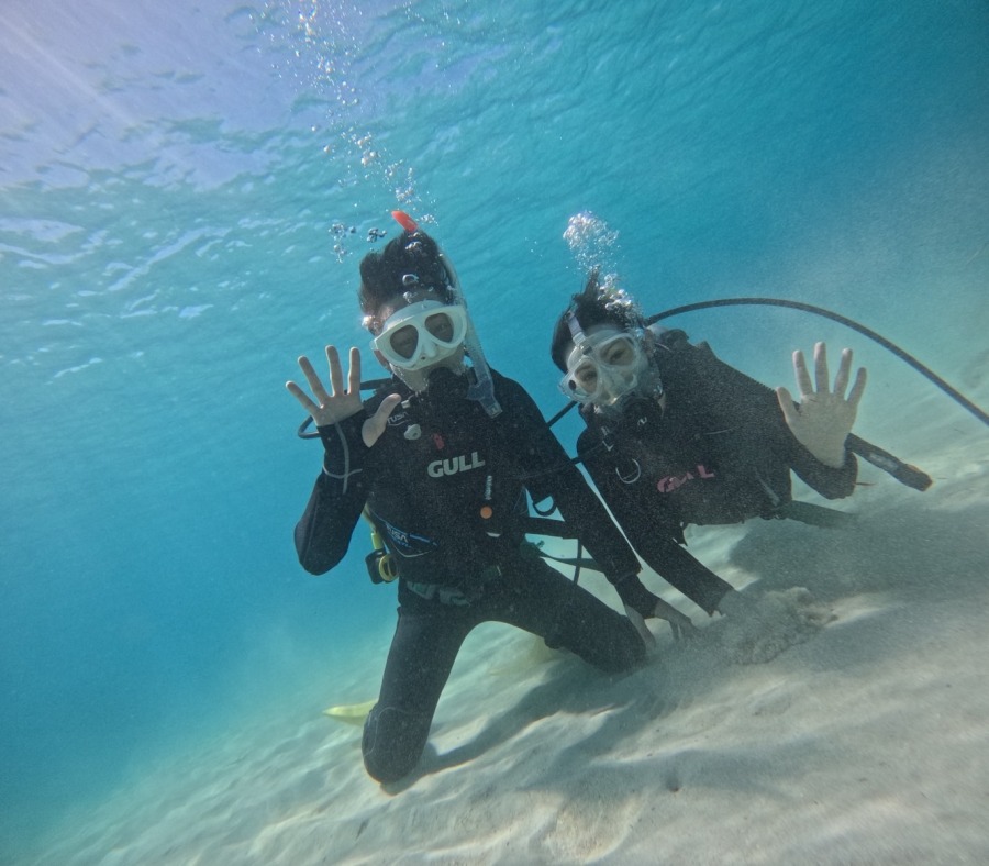 【石垣島/AM半日】幻の島上陸＋日本一のサンゴ礁で体験ダイビング〈写真データプレゼント〉初心者専門の少人数制（No.323）