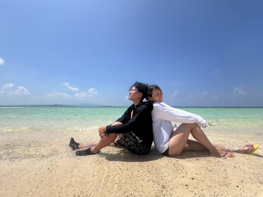 【石垣島/AM半日】幻の島上陸＋日本一のサンゴ礁で体験ダイビング〈写真データプレゼント〉初心者専門の少人数制（No.323）