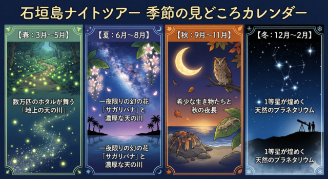 ナイトツアー、時期、見どころ