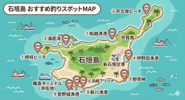 石垣島　釣りスポット