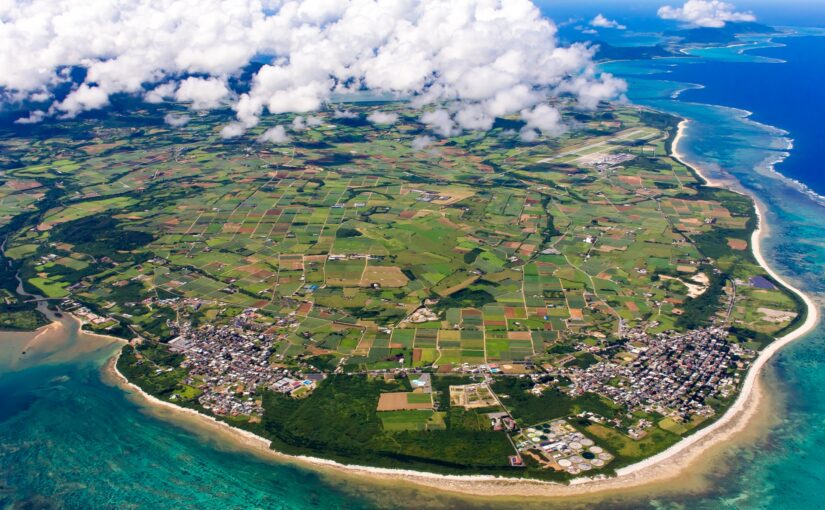 石垣島　上空