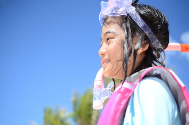 シュノーケリング 女の子