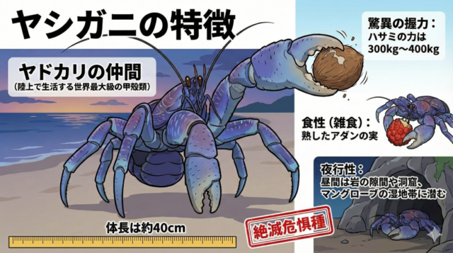 ヤシガニの特徴