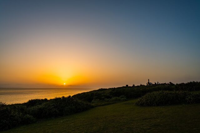 御神崎灯台　サンセット　夕日