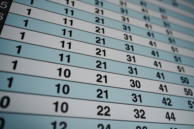 石垣島と小浜島を結ぶフェリーの運航スケジュールを確認するための時刻表イメージ。