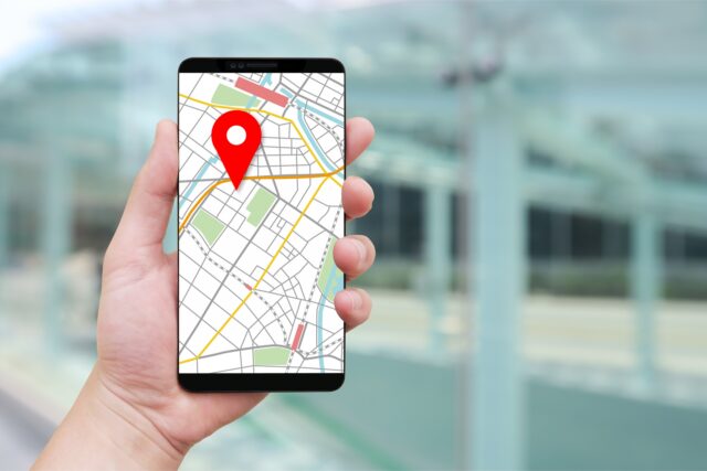 スマホ　マップ　地図