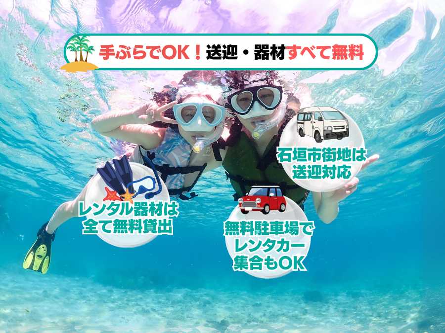 【石垣島/午後半日】初心者専門☆ウミガメ遭遇率90%以上！体験ダイビング1dive＆シュノーケリングツアー《最新機種での写真＆動画プレゼント》（No.482）